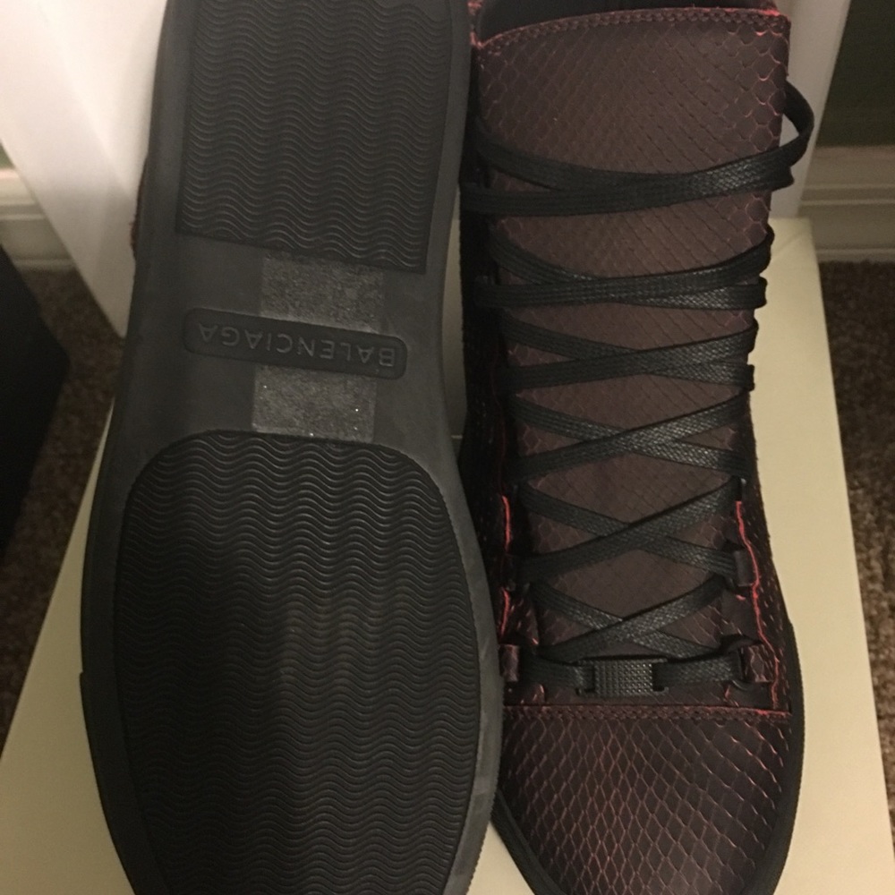 Balenciaga Arena Shoe Python Bicolore Black/Orange - image 5